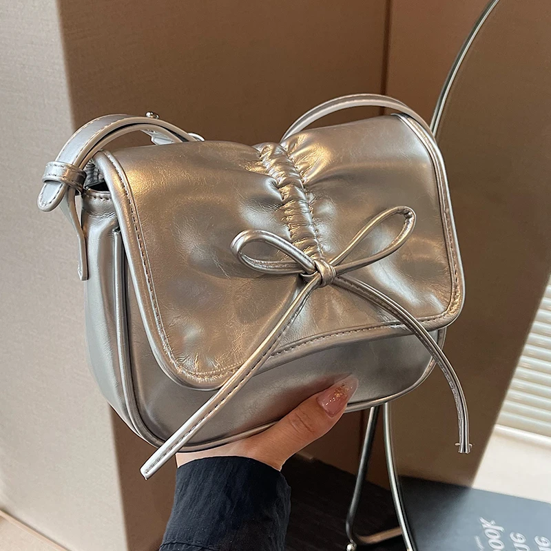 佐猫包包女2024新款腋下包高级感小众单肩包时尚百搭蝴蝶结斜挎包