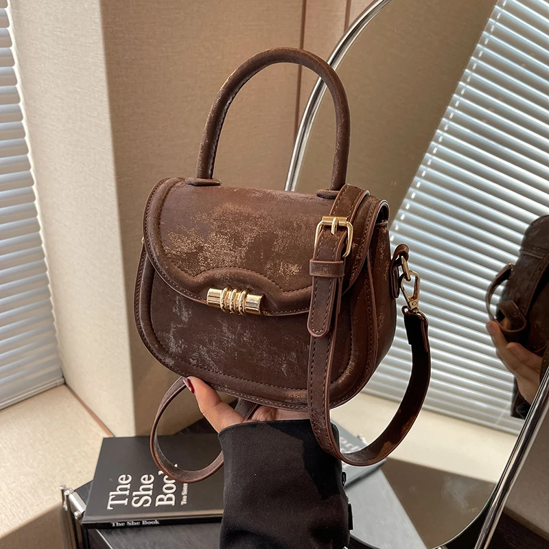 佐猫今年流行包包女款爆款2023新款马鞍包时尚百搭质感单肩斜挎包