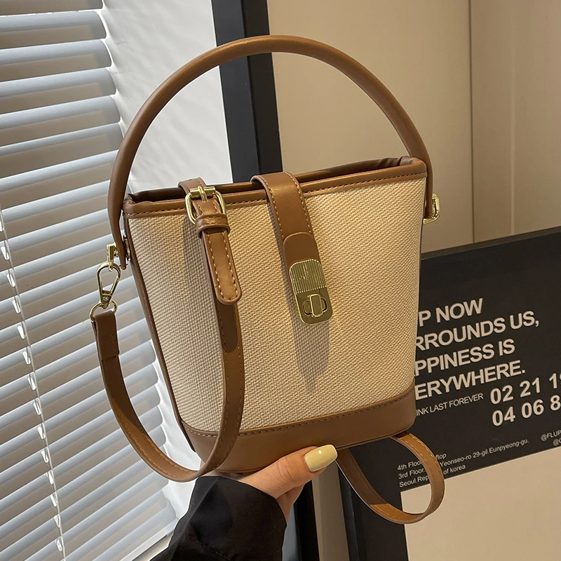 佐猫女士包包2024新款水桶包高级感小众手提单肩包时尚百搭斜挎包