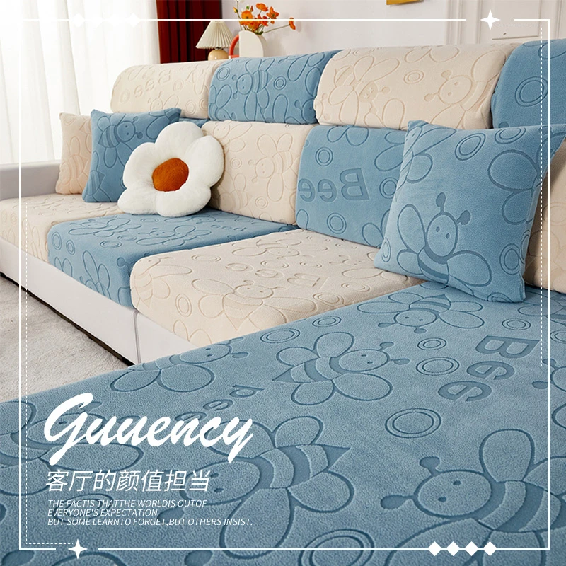 通用型沙发套罩笠加厚防猫防滑防尘弹力沙发坐垫套罩无需测量