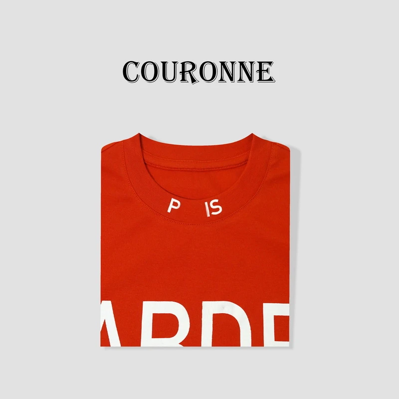 【老田】-潮牌设计感时尚简约百搭休闲T恤打底上衣20405