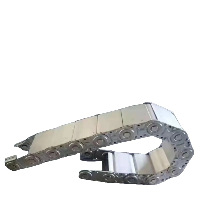 TL75全封闭系列数控机床立式车床保护线缆油管灵活运行钢制拖链