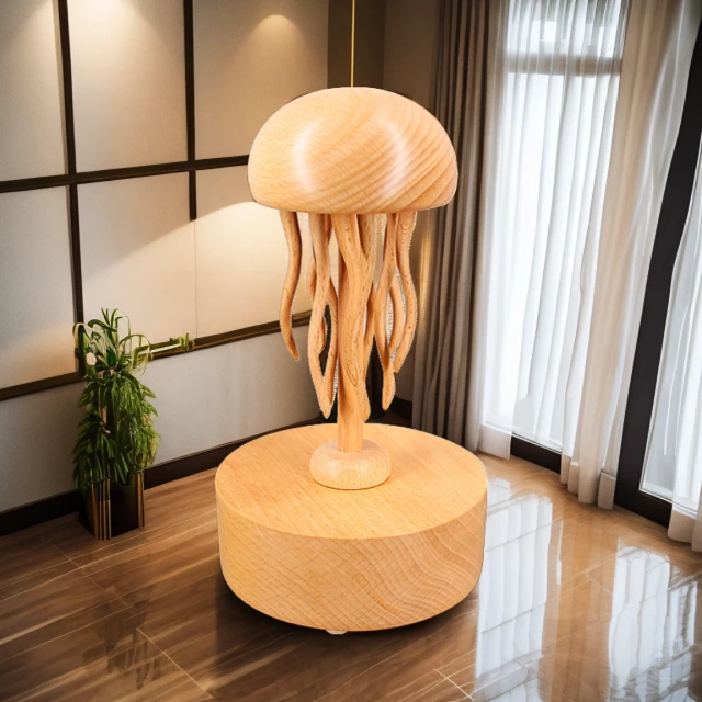 机械水母音乐盒电动水母摆件32曲循坏播放新奇特玩具生日礼物礼品