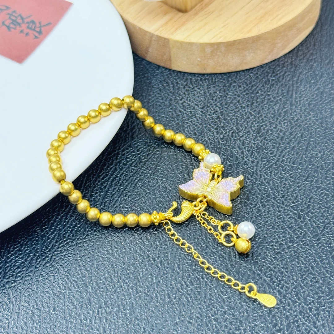 铜合金手链 【吖吖的】yy070九紫离火蝴蝶珠珠手串