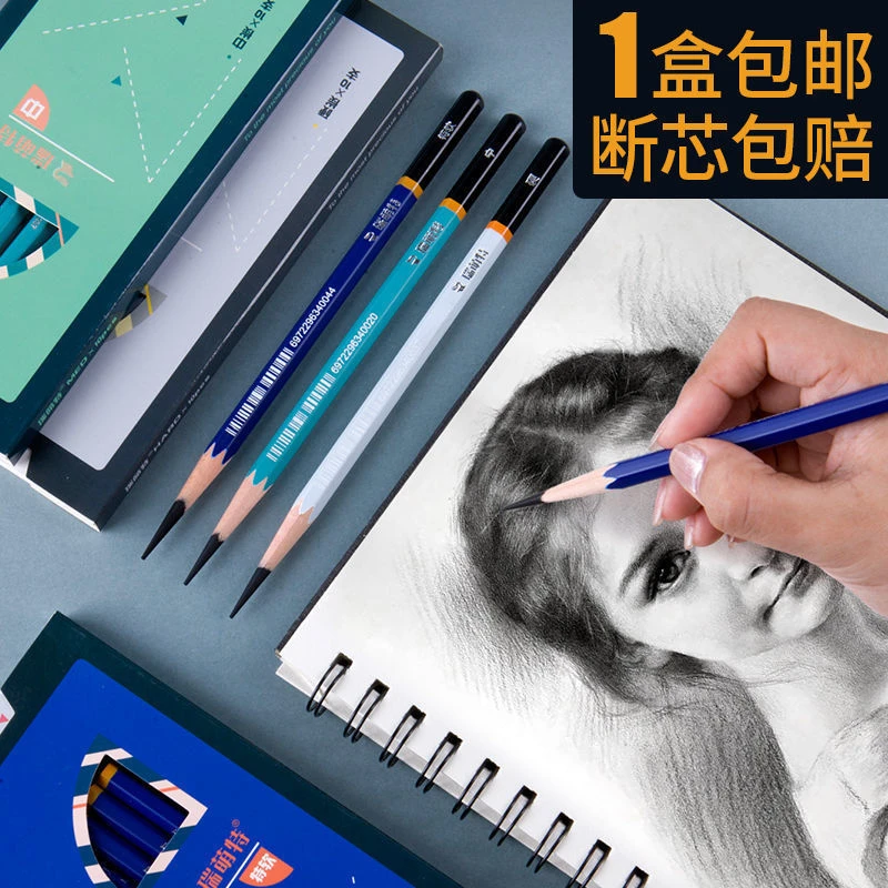 瑞萌特炭笔紫杆软中硬素描速写美术碳画铅笔名师推荐瑞蒙特炭笔