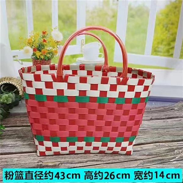 纯手工农村手工制作家用浴室编织买菜篮结实特大号储物老式超市