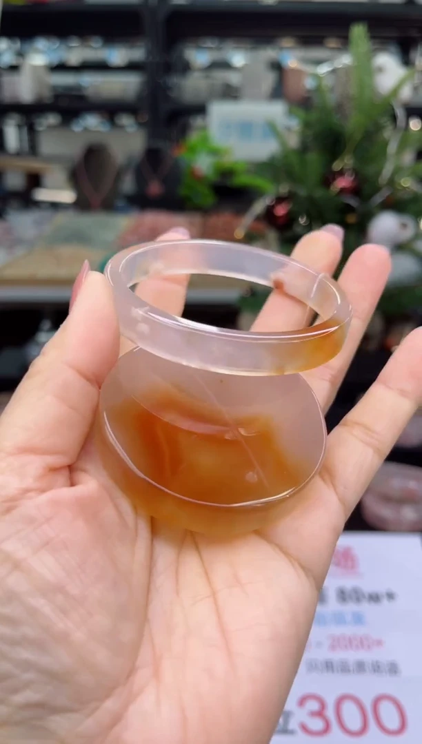 【闪购商品】石英质玉手镯未镶嵌55圈口（赠品镯心）3206094