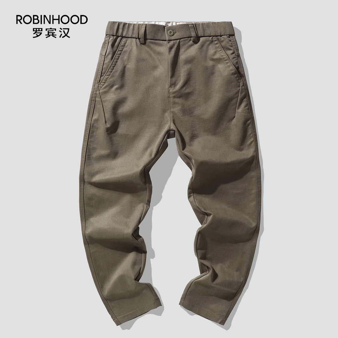 【罗宾汉ROBINHOOD】春季新款时尚休闲男款直筒春季男士裤子lx759