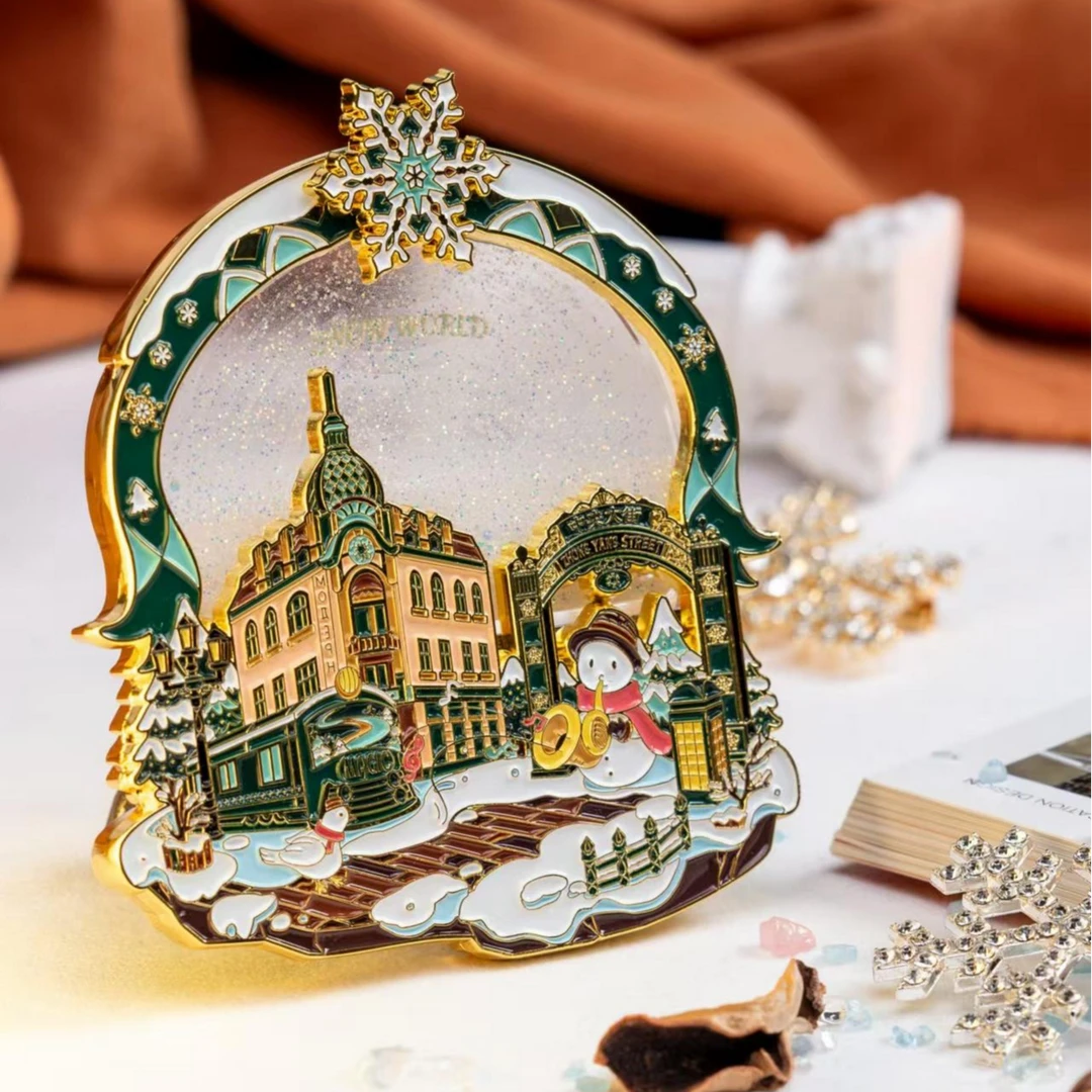 哈尔滨地标AR流沙冰箱贴：雪乡、中央大街、冰雪大世界等 文创原创