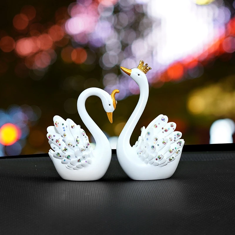 【清福利】贴钻天鹅把手璀璨天鹅手工编织盖子装饰把手配件手工diy