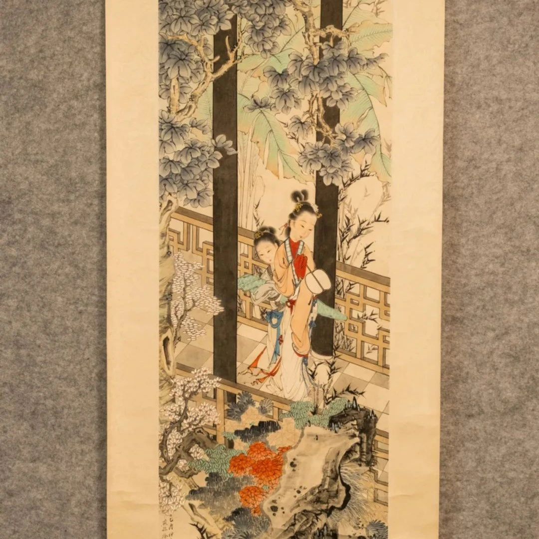 LOT 16  徐操   廊下美人图(12.18日拍卖)