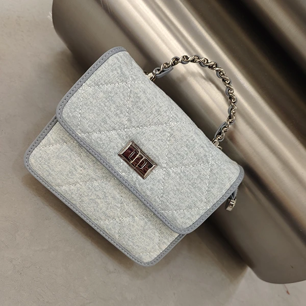 菱格链条女包2024新款单肩手提斜挎链条包单肩包斜挎包