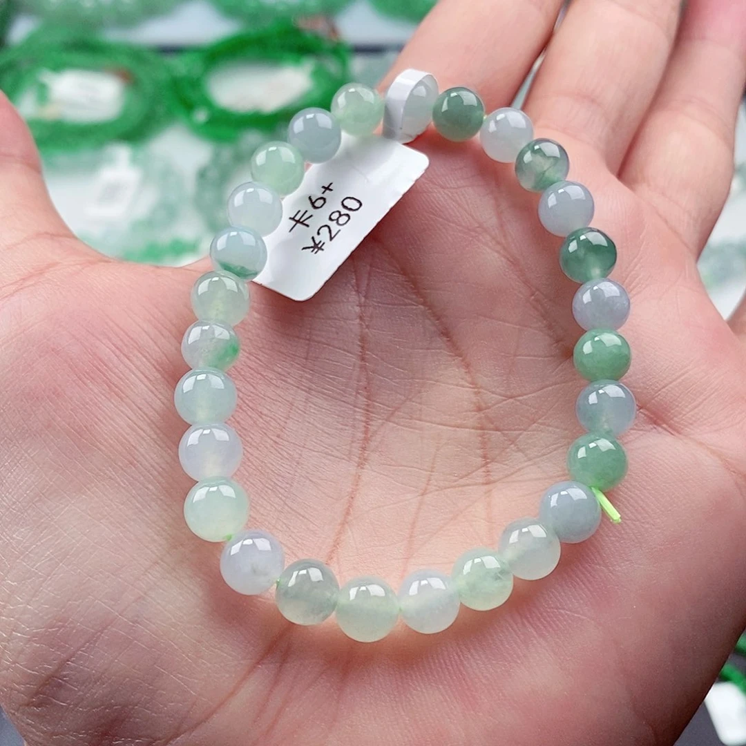 【闪购商品】翡翠手链未镶嵌卡6+