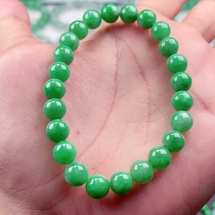 翡翠手链未镶嵌卡7.8