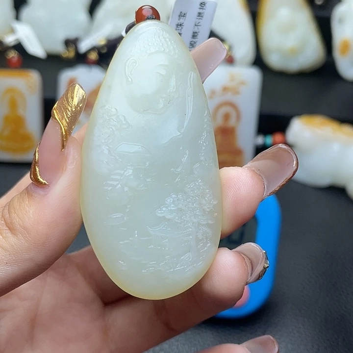 和田玉挂件未镶嵌答*T