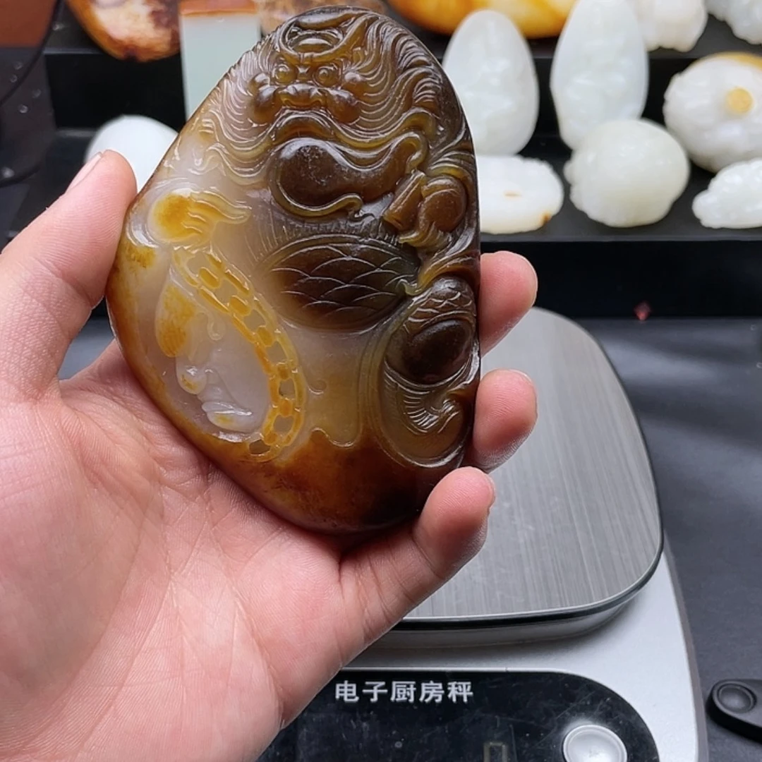 【闪购商品】和田玉挂件未镶嵌海**月f