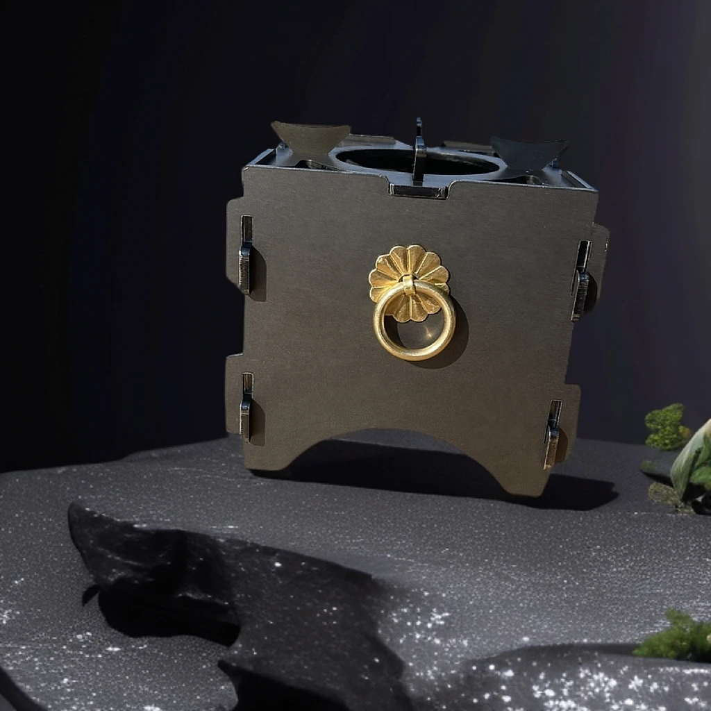 围炉煮茶烤茶烤炉铁炉方炉茶炉煲汤炉茶折叠户外取暖桌摆件便捷式