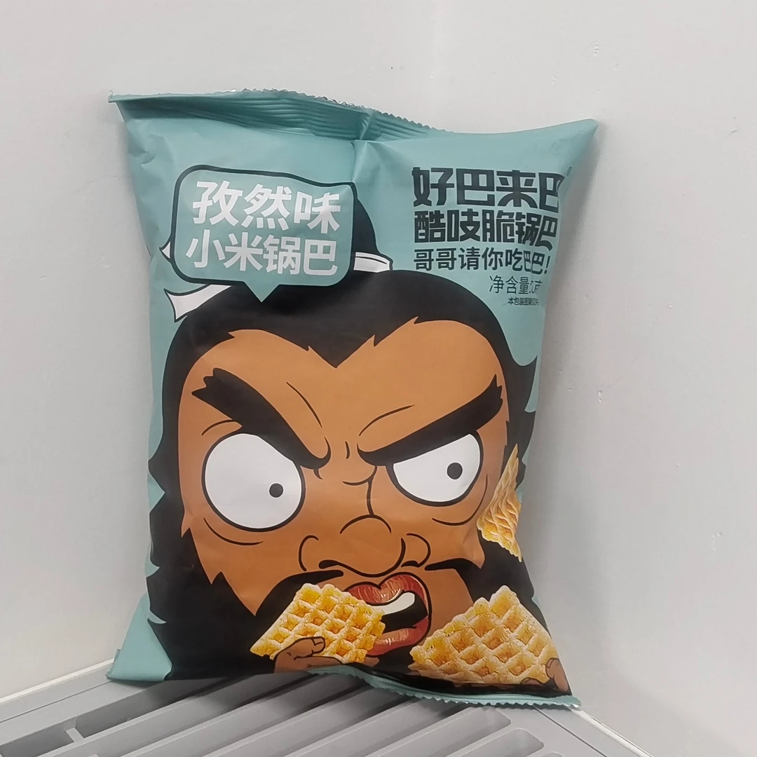 好巴来巴孜然味酷张飞锅巴宿舍解馋小零食