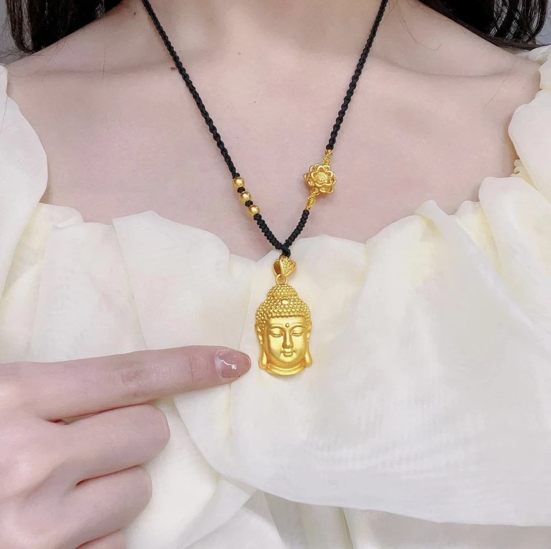 铜合金吊坠 精美永保平安佛吊坠实心传承手工编织挂坠毛衣链