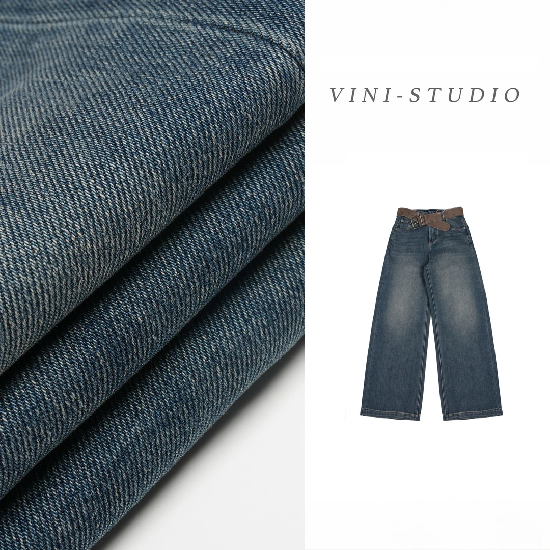 HUANG  VINI【黄微倪】 新潮磨毛休闲百搭显瘦牛仔裤CK121103