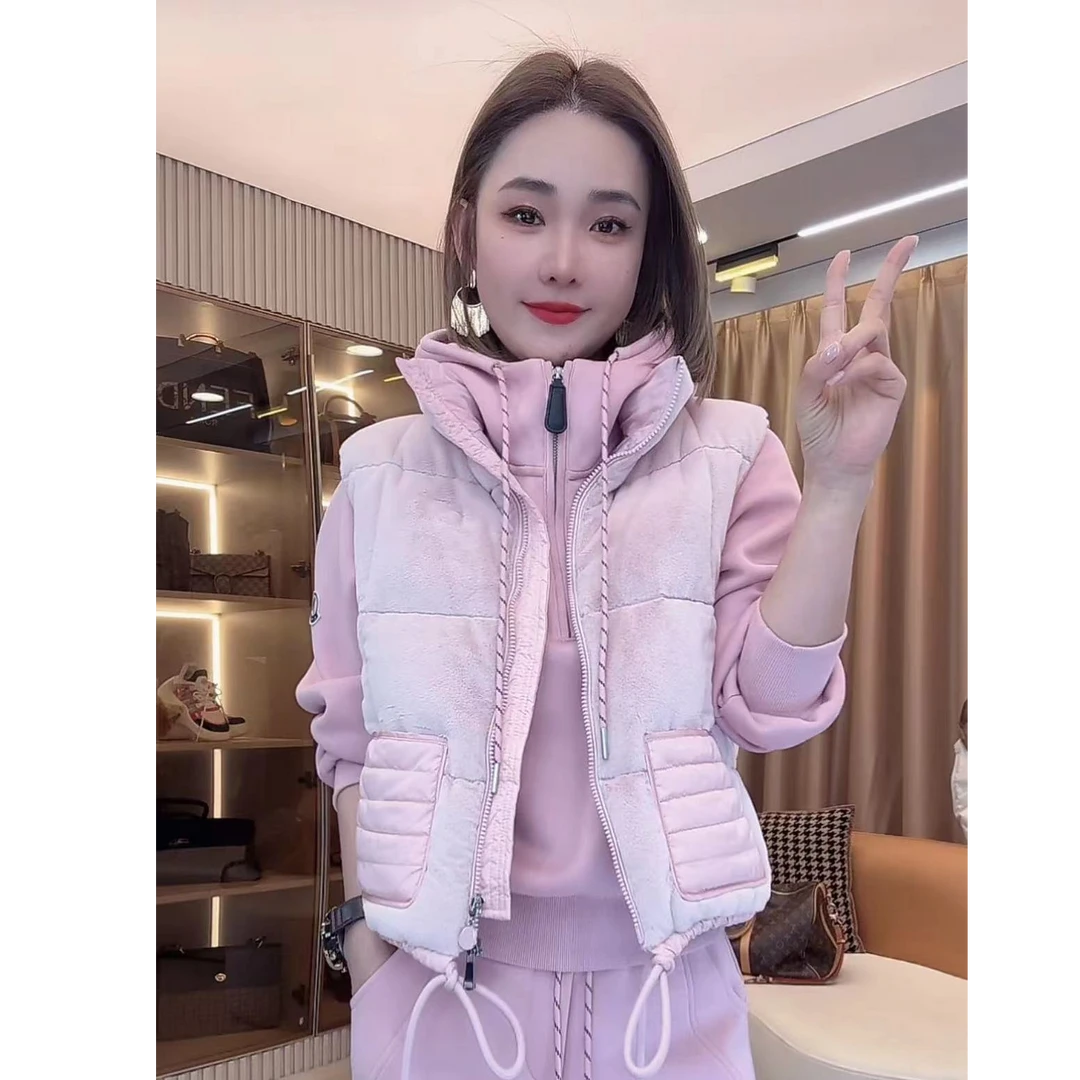 HUANG  VINI【黄微倪】 FL新款设计感搭配羽绒马甲外套女YR101101