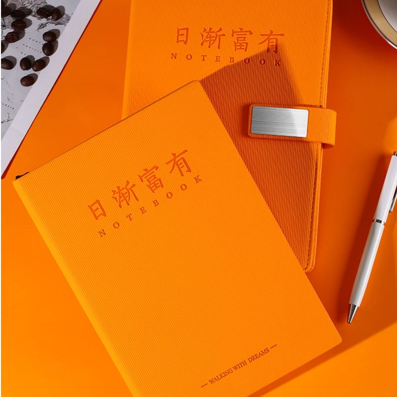 笔记本本子便宜学生党日记本商务办公加厚记录本大学生学习手账本