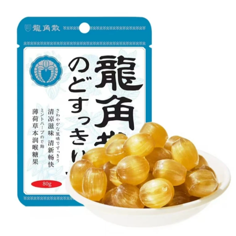 龙角散草本润喉糖果薄荷味80g