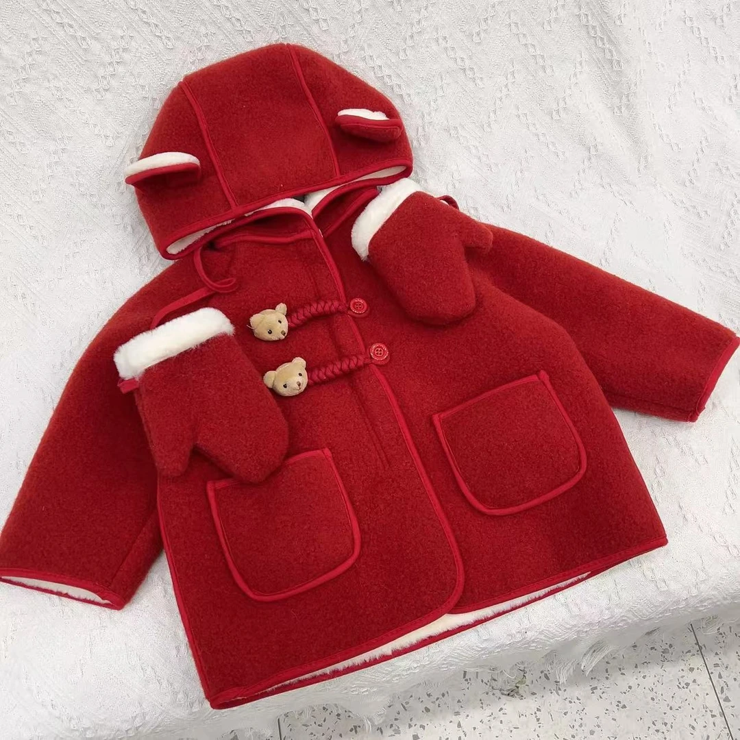 BB328 女童红外套 内里加毛 毛毛内里有浮毛正常