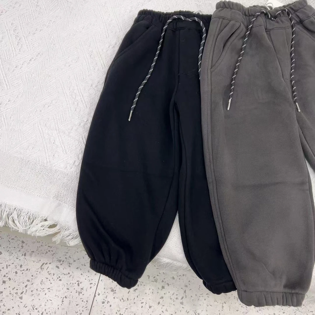 AA753 儿童加绒一体绒卫裤 裤子