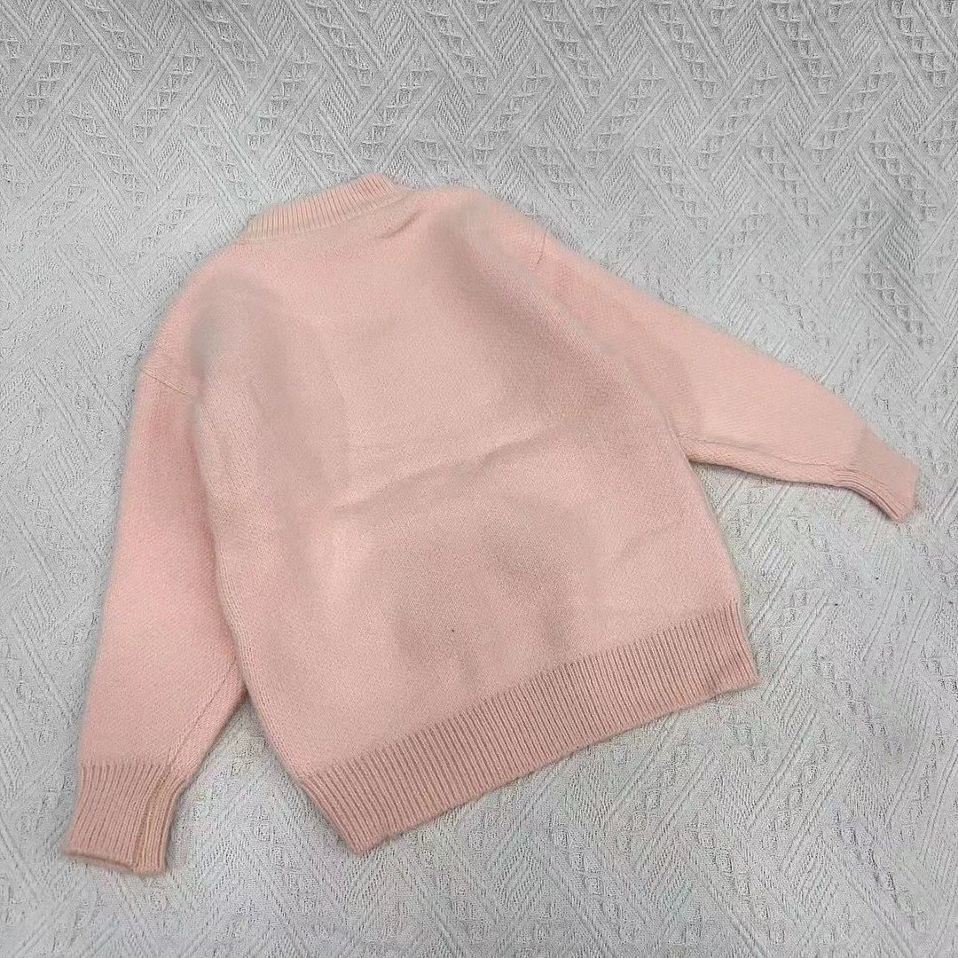 BB356 女童卡通南瓜图案毛衣 不加绒