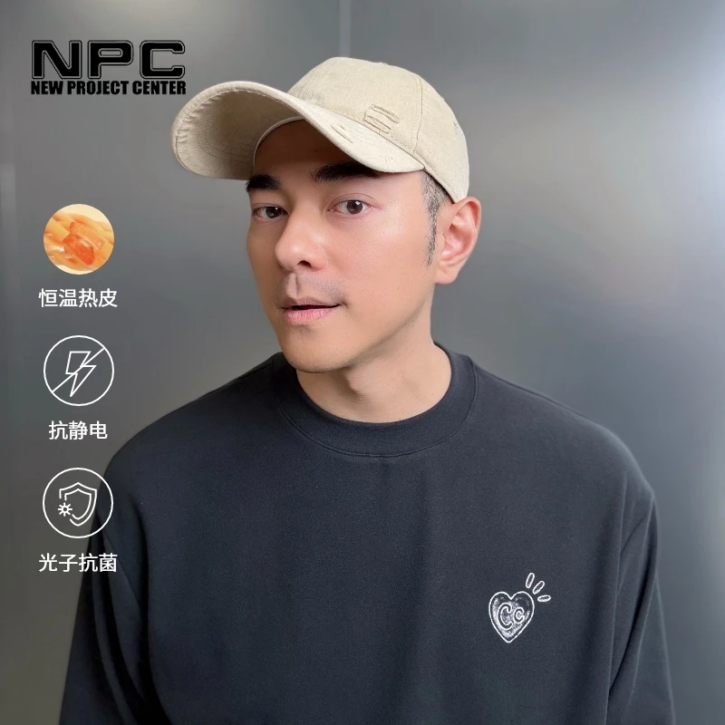 NPC潮牌CC系列爱心印花重磅宽松休闲长袖新款男CC4BTL10 H