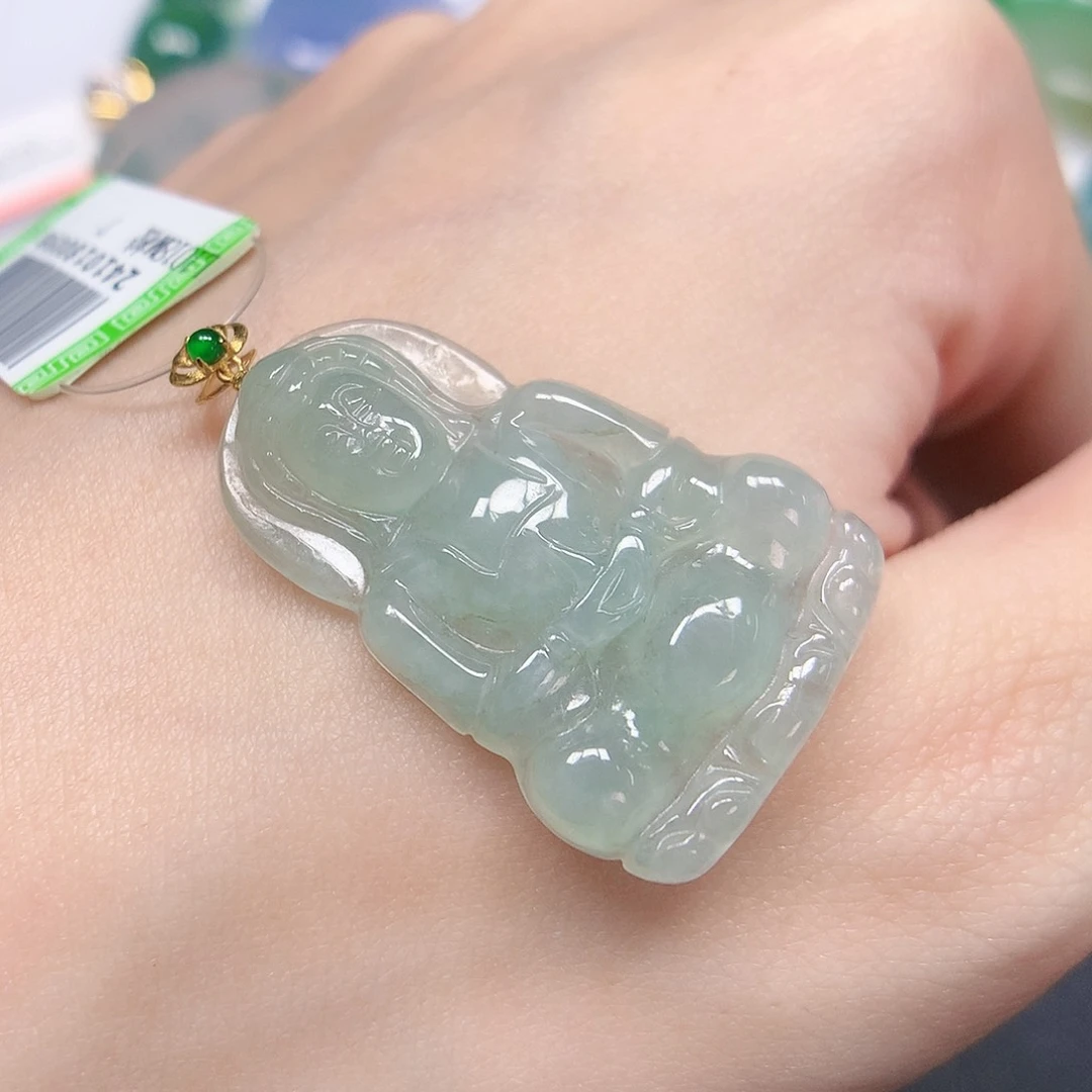 翡翠颈饰18K金镶嵌88888888888888