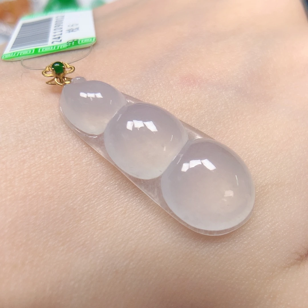 翡翠颈饰18K金镶嵌8888888888888888