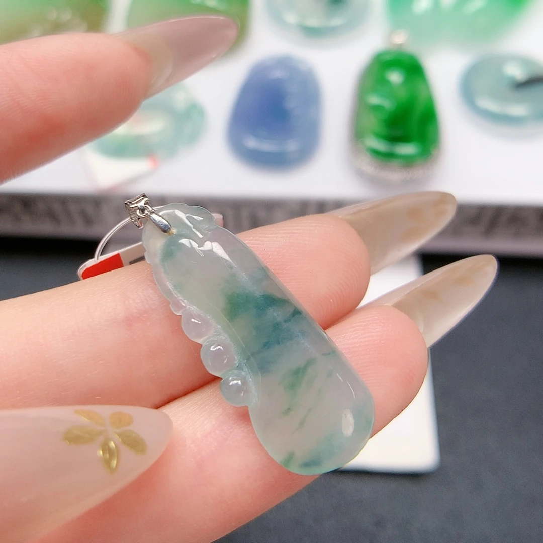 翡翠颈饰18K金镶嵌888888888888