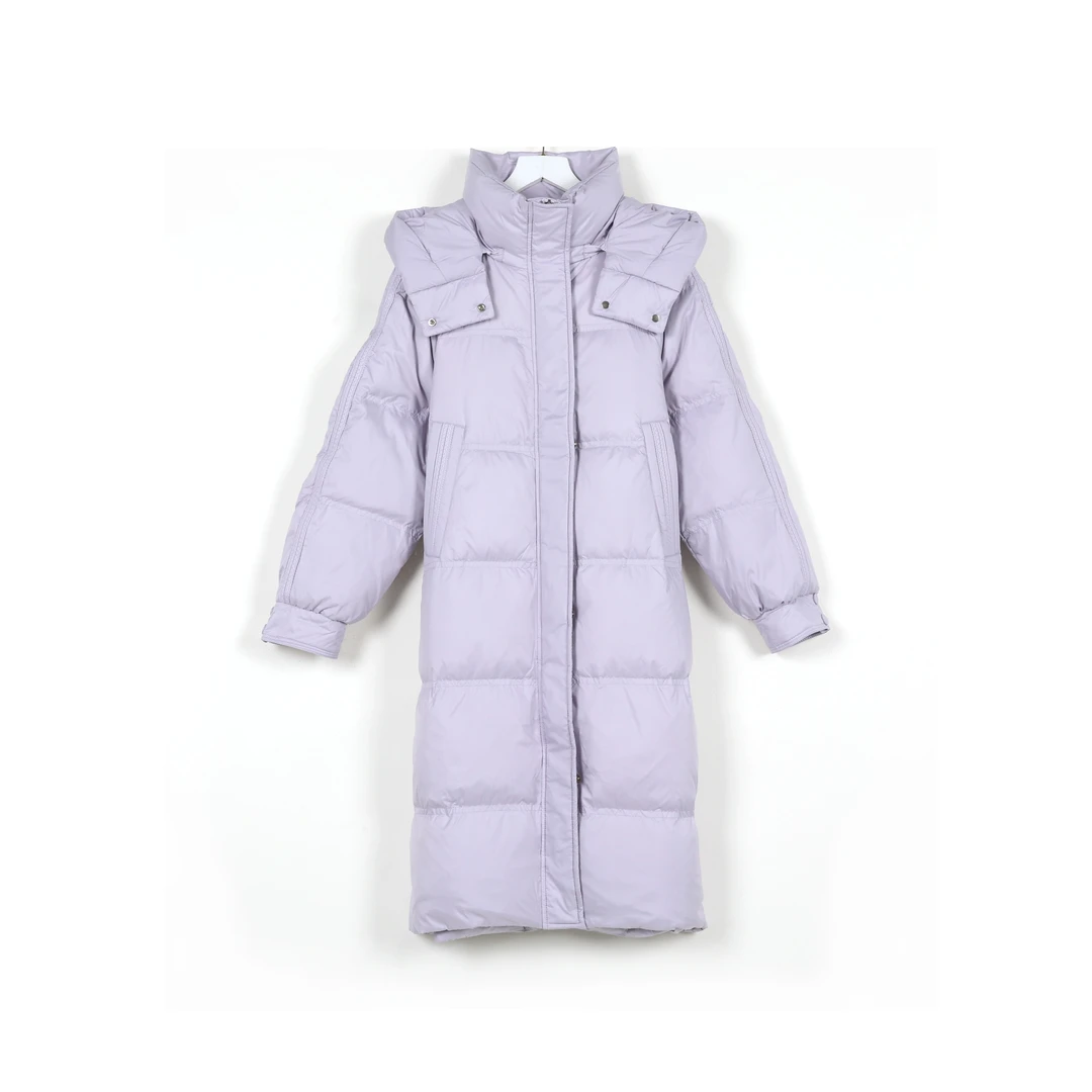 【千屿Sheila】冬季中长款连帽泡芙大羽绒被羽绒服234-YRF/0117-073