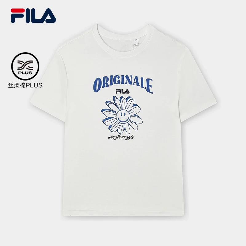 Fila/斐乐【618返场丝柔棉plus】休闲卡通小雏菊T恤夏 F11W429106F