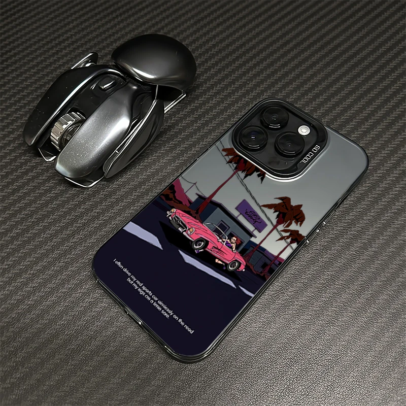 西海岸风适用iPhone苹果16手机壳15ProMax磨砂14/13创意12/11个性