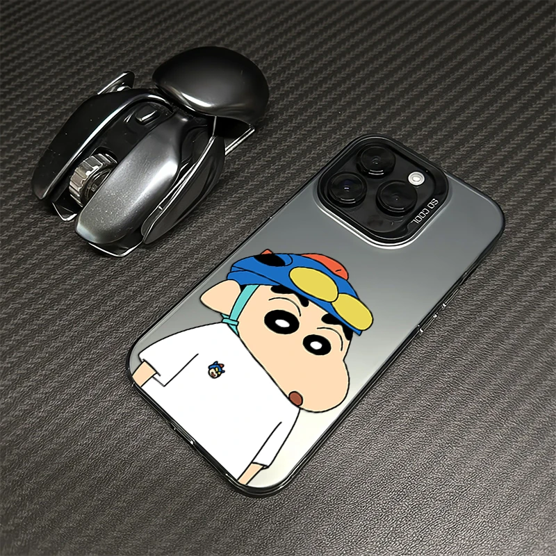 蜡笔小新苹果16pro手机壳iphone15pro max防摔14磨砂13适用12套11