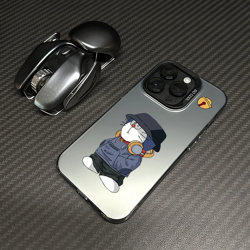 个性哆啦苹果14pro手机壳iphone15pro max保护套13高端12网红11潮