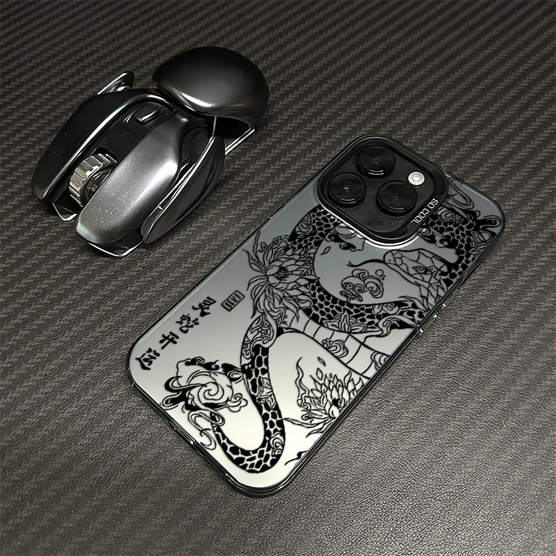 适用苹果16手机壳iphone15pro创意14pro max防摔13保护套12蛇11潮