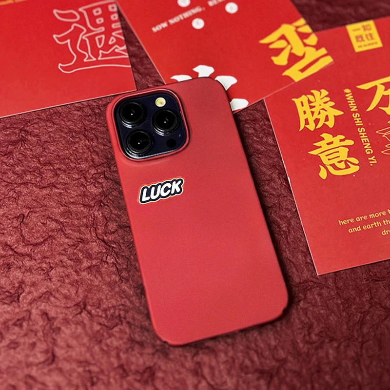 LUCK苹果15pro手机壳iphone14promax磨砂13高级12/11/xs max网红
