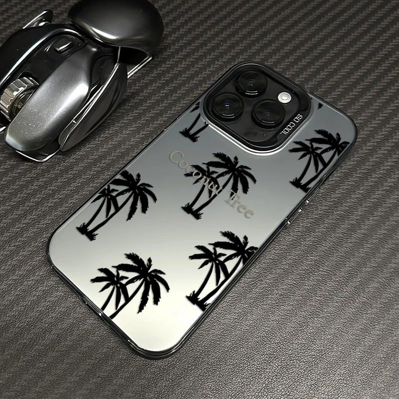 椰子树苹果15pro手机壳14promax保护套iphone13/12高级11新款xr潮