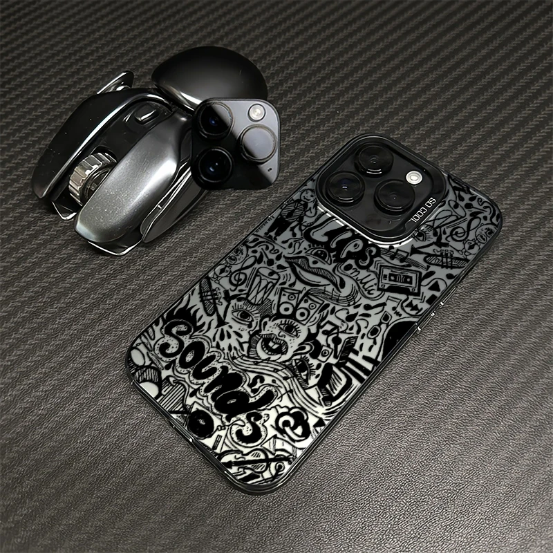 街头涂鸦iphone16手机壳15磨砂iphone14套13pro max适用12创意11