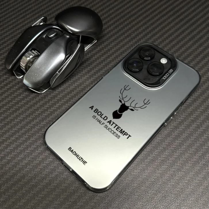 麋鹿苹果15promax手机壳iphone14pro max磨砂13高级感12/11/xs/xr