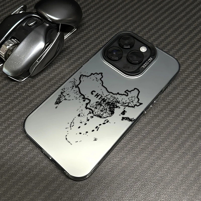 地图苹果15手机壳iphone14promax新款13pro网红12套11高级xs防摔