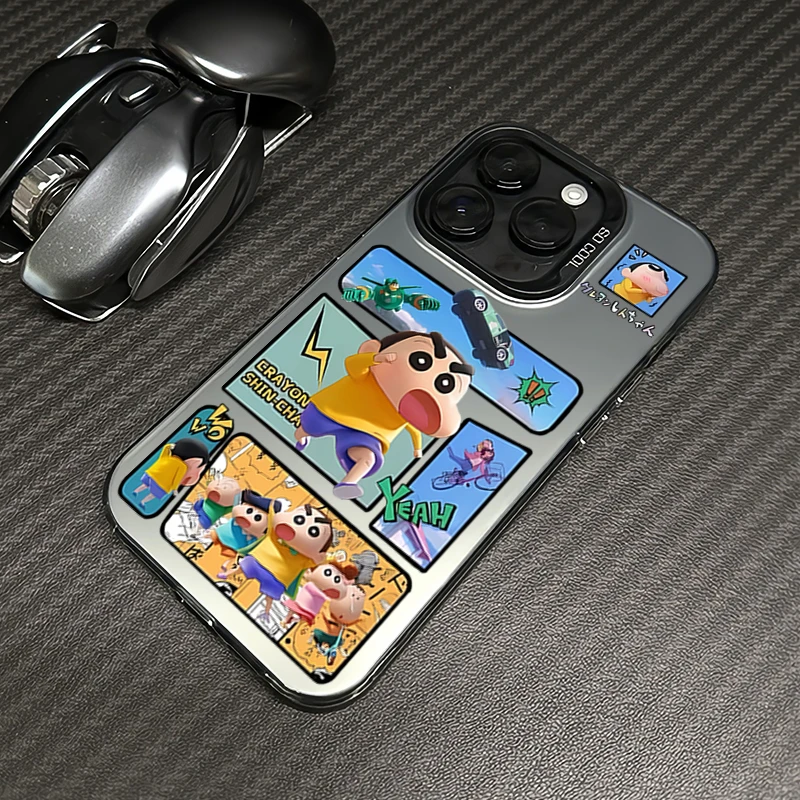 蜡笔小新iphone15手机壳14promax创意15pro苹果13套12高级11防摔