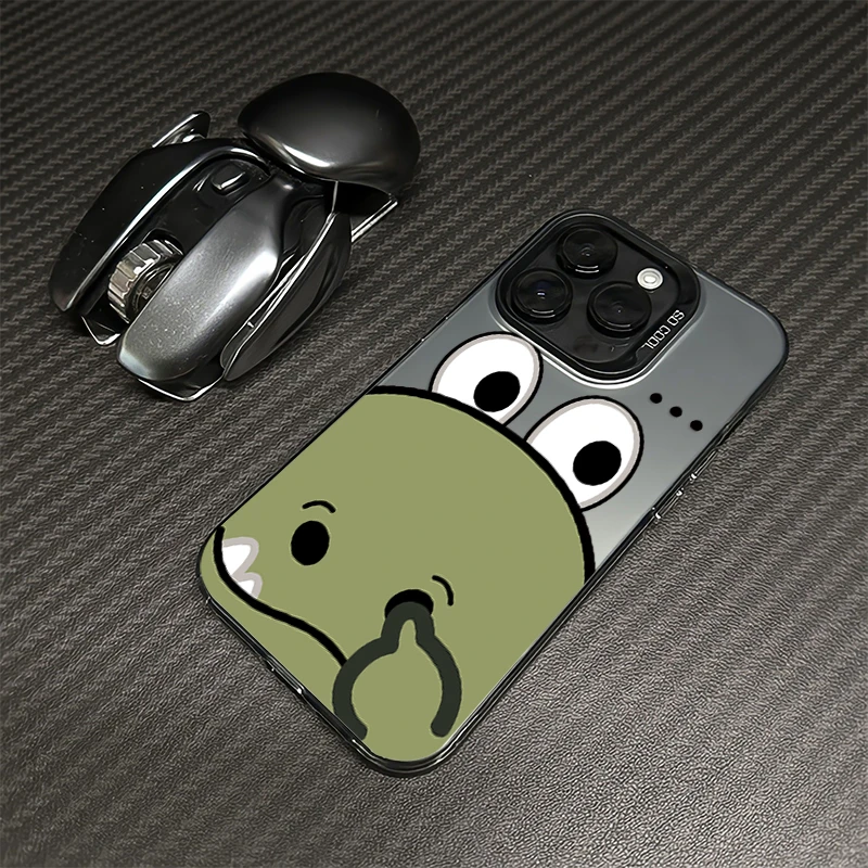 抠鼻鳄鱼适用iPhone苹果16手机壳15ProMax磨砂14/13创意12/11卡通