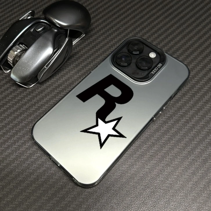 R星苹果16promax手机壳iphone15高级13创意12磨砂14pro max网红11