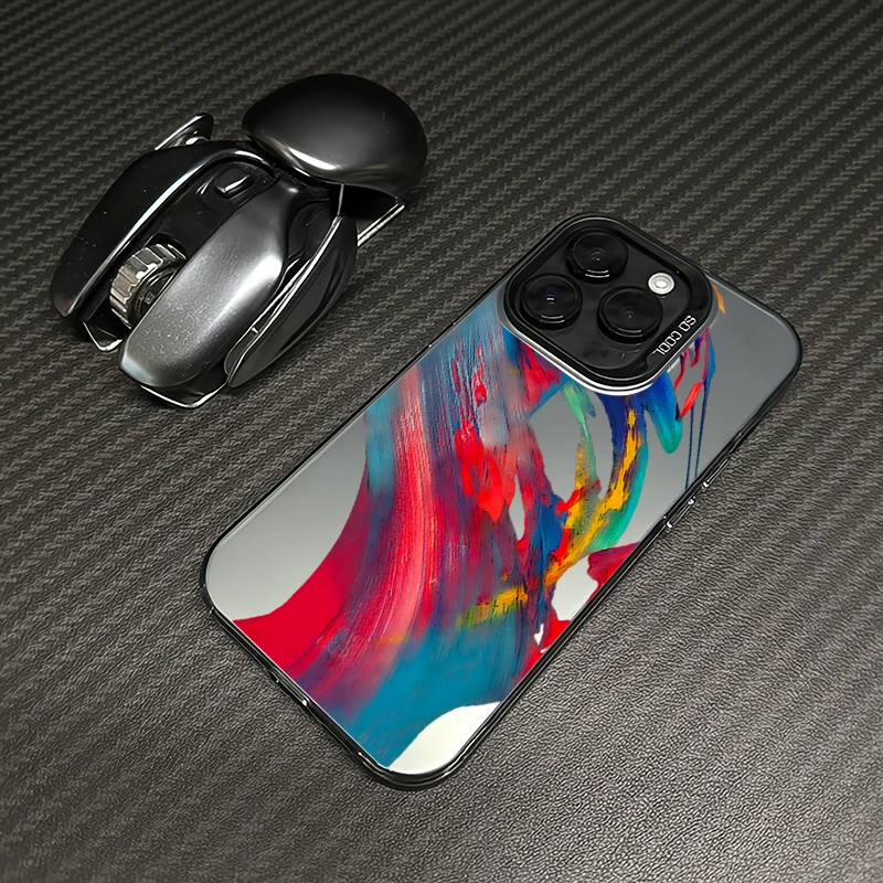 泼墨苹果16pro手机壳iphone15/14promax高级感13磨砂12网红11/xs