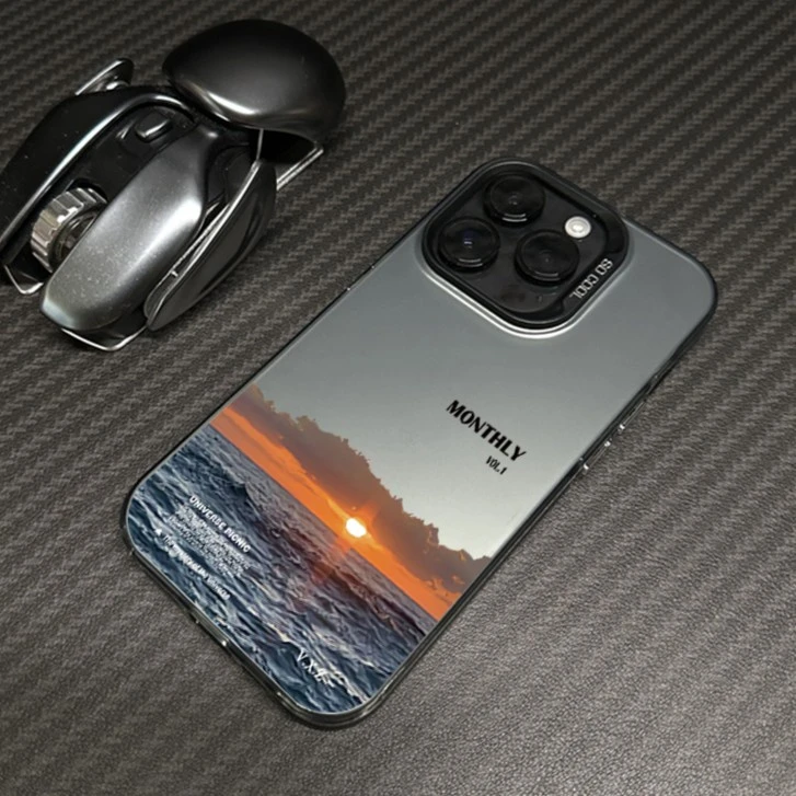 日落风景苹果15pro手机壳iPhone14/13/12高级感14promax网红11/xs